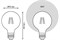 Лампа GAUSS LED Filament G95 6W 620Lm 2400К Е27 golden диммируемая 105802006-D - фото 101327