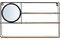 Полка-зеркало QWERTY Горизонт подвесная 50*10*30см черная 73854 - фото 102771