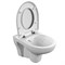 Унитаз подвесной NATURE CLEAN ON с крышкой, дюропласт микролифт - фото 103312