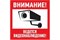 Табличка REXANT ПВХ информационный знак «Внимание, ведется видеонаблюдение» 200*200мм 56-0024-2 - фото 103564