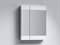 Зеркало для ванной комнаты AQWELLA Бриг 60 В63/W белый Br.04.06/W - фото 10472