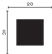 Рейка DECOR декоративная 20*20*3000мм/60 622-89SH - фото 108543