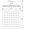 Верхний душ OLO square 622077 - фото 109376