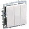 Выключатель BRITE 3-кл. 10А белый BR-V30-0-10-K01 - фото 109813