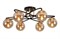 Люстра TEKAVIZE 8359 6xE27 GOLD+BLACK 159-17738 - фото 116977
