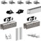 Комплект фурнитуры VALCOMP HERKULES glass HG20 арт.213-370 - фото 118962