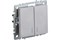 Выключатель BRITE 2-кл. с индикатором 10А ВС10-2-1-БрА алюминий BR-V20-1-10-K47 - фото 119050