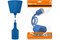 Патрон пластиковый Е27 с подвесом 1 м, синий TDM SQ0335-0066 - фото 120538
