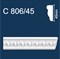 Молдинг СОЛИД 45*2,0м С806/45 белый (1уп-58 шт) - фото 121126