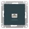Розетка AtlasDesign комп. RJ45 кат. 5Е,механиз изумруд ATN000883 - фото 121143