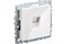 Розетка BRITE компьютерная RJ45 кат.5E белая BR-K10-1-K01 - фото 121192