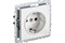 Розетка BRITE 1-ая с/з без/ш 16А, белая BR-R11-16-K01 - фото 121194