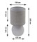 Лампа настольная ESTARES ALFA 1xE14 R-125x150x265-GRAY/GRAY-220-IP20 УУО00004422 - фото 125132