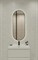 Зеркало LED ECLIPSE smart 50*122 с подсветкой, овальное в черный рамке 64151 - фото 136300