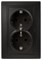 Розетка ЭРА 2X2P+E Schuko Intro 16А-250В Plano 1-205-05 антрацит 5629 - фото 140858