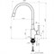 Смеситель RUBINETA Flexy-33 (GD) для кухни FL300GD8 - фото 142953