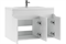 Тумба под умывальник Мечта 80 подвесная Maria белый DM2326T - фото 144758