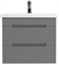 Тумба Марсель под умывальник COMO 80 2 ящика подвесная графит - фото 144777
