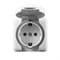 Розетка VIOLA с/з одинарная белая с крышкой 751-0200-123 - фото 35801