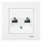Розетка VIKO KARRE комп.+телефон. 90960035 арт.362-36250 - фото 40733