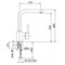 Смеситель RUBINETA ULTRA-35 для кухни U35008 - фото 41006