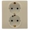 Розетка LEGRAND Etika 2X2К+З на винтах (слоновая кость) 672323 - фото 44691