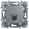 Розетка LEGRAND Etika RJ45 кат.5 UTP (алюминий) 672441 - фото 44704