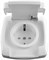 Розетка WESSEN RONDO RS16-126B-BI скр.уст. 1-2К+З со шторками (250В,16А) IP44 - фото 45181
