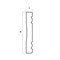Багет интерьерный Эрмитаж W1080-4/G327/W80(2)P-G327 Бордюр 80-4 Пальметта, цв. Античное золото/28 - фото 45663