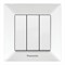 Выключатель Рanasonic ARKEDIA 3-х кл. 0015-2WH арт.315-36035 - фото 55494