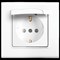 Розетка VIKO LINERRA S с/з, с защитной крышкой 91400012 арт.364-36045 - фото 55593