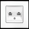 Розетка VIKO LINNERA S компьютерная+телефонная 91400035 арт.364-36095 - фото 55605