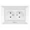 Розетка Рanasonic ARKEDIA двойная 0204-2WH арт.315-36055 - фото 55757