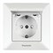 Розетка Рanasonic ARKEDIA с/з с защитой с крышкой 0210-2WH арт.315-36065 - фото 55762