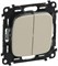 Переключатель LEGRAND DIY VALENA Allure 2х-клав. слоновая кость 752808 - фото 65022