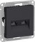 Розетка WESSEN AtlasDesign дв. комп.кат 5Е, механизм карбон ATN001085 - фото 65269