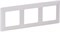 Рамка LEGRAND DIY VALENA Life на 3 поста белая 754003 - фото 66349