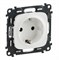 Розетка LEGRAND DIY VALENA Allure 2К+З с/шт винт.зажим белая 753724 - фото 66698