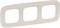 Рамка LEGRAND DIY VALENA Allure на 3 поста слоновая кость 754313 - фото 68315