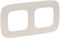 Рамка LEGRAND DIY VALENA Allure на 2 поста слоновая кость 754312 - фото 68606