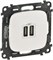 Розетка LEGRAND DIY VALENA Allure 2хUSB 1.5А (зарядка 5В) белая 754995 - фото 68916