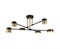 Светильник потолочный ESCADA 10244/6 LED*54W Black/Gold - фото 78773