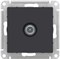 Розетка WESSEN AtlasDesign TV оконеч. 1DB, механизм, карбон ATN001091 - фото 80025