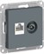 Розетка WESSEN AtlasDesign дв., ТВ+комп.кат 5Е, механизм грифель ATN000789 - фото 80032