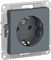 Розетка WESSEN AtlasDesign з/к со шт, 16А, мех грифель ATN000745 - фото 80034
