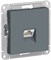 Розетка WESSEN AtlasDesign комп. RJ45 кат. 5Е, механиз грифель ATN000783 - фото 80039