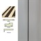Коробка ЛЕСКОМ телескопическая 70*32*2070 с уплотнителем серый софт (стойка1-шт) - фото 81327