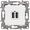 Розетка LEGRAND Etika с USB 672294 - фото 82968