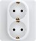 Розетка LEGRAND INSPIRIA 2*2К+3 белый 673750 - фото 83085