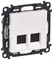 Розетка LEGRAND VALENA 2*RJ45 Кат.5e белая UTP 753441 - фото 83374